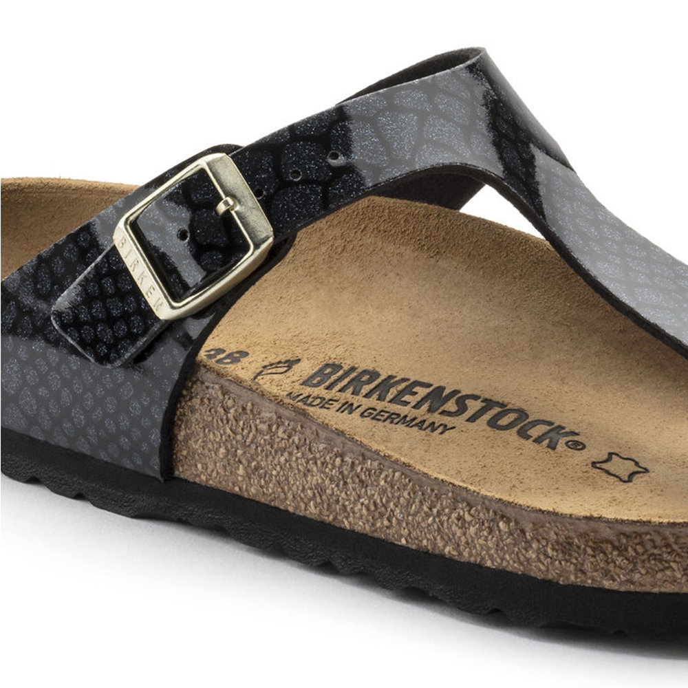 Magic snake black birkenstock top