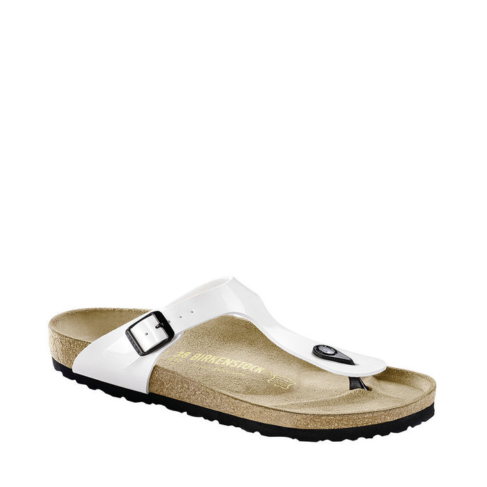 BIRKENSTOCK // GIZEH / PATENT WHITE - ::