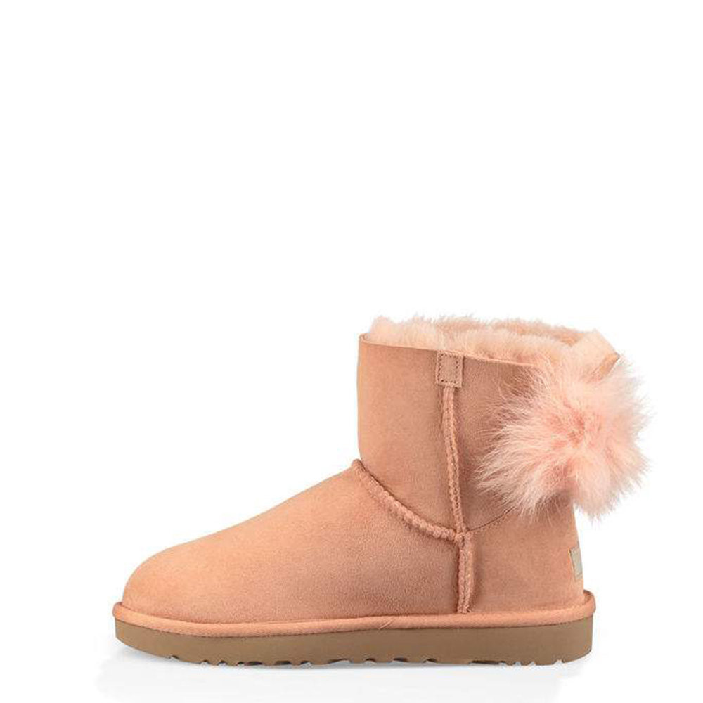 UGG FLUFF BOW MINI SUNTAN GARDENIA