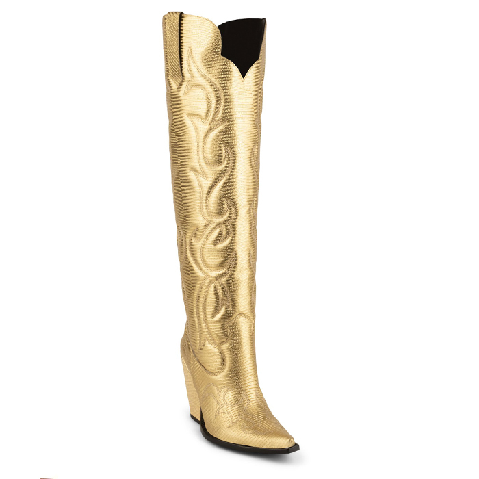 JEFFREY CAMPBELL AMIGOS GOLD GARDENIA