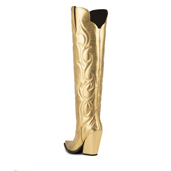 JEFFREY CAMPBELL AMIGOS GOLD GARDENIA