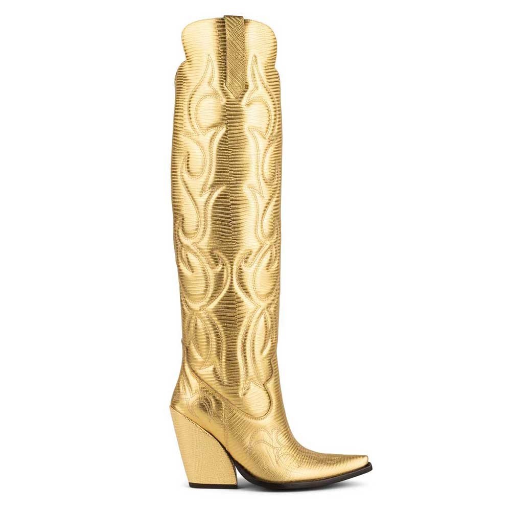 JEFFREY CAMPBELL AMIGOS GOLD GARDENIA