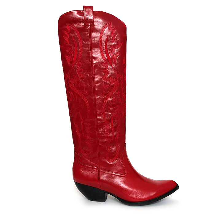 Jeffrey campbell sales red cowboy boots