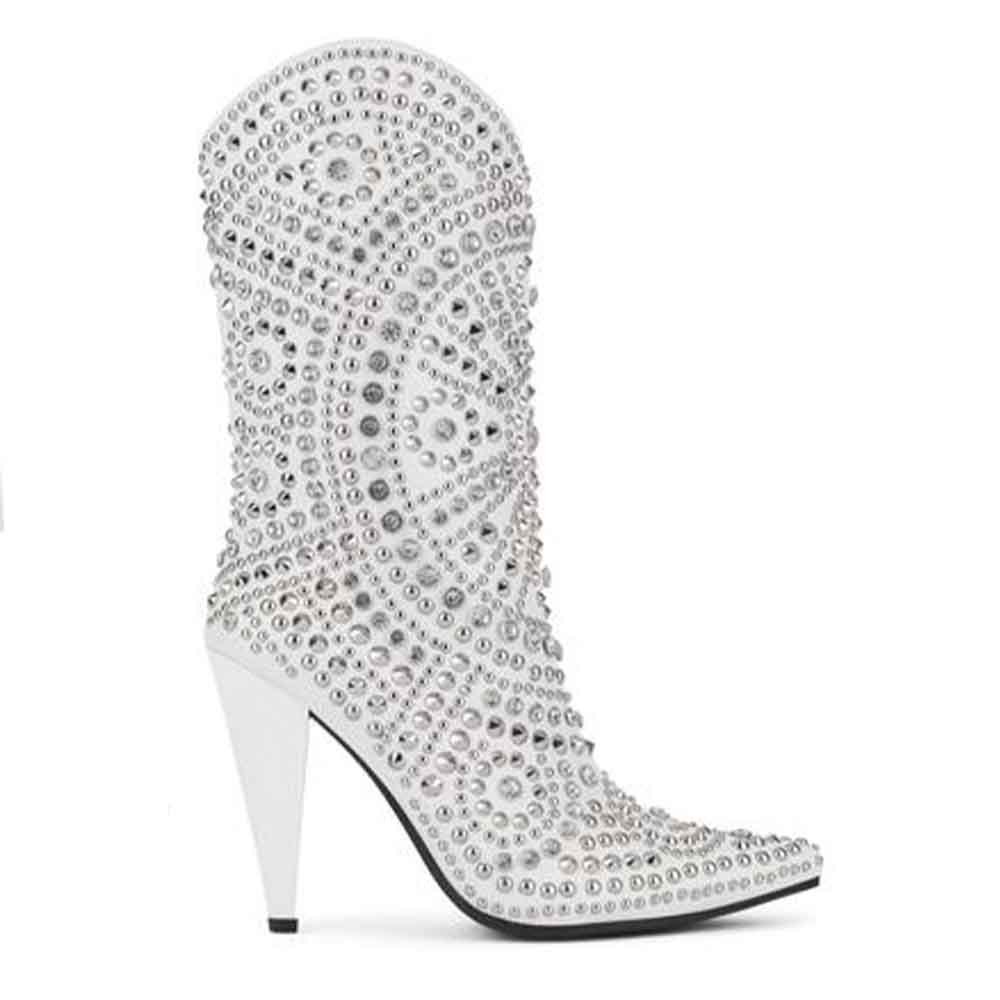 JEFFREY CAMPBELL STUDLET WHITE GARDENIA