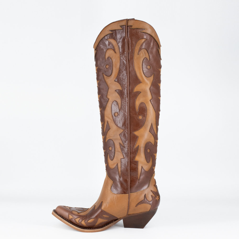 JEFFREY CAMPBELL STARWOOD BROWN TAN GARDENIA
