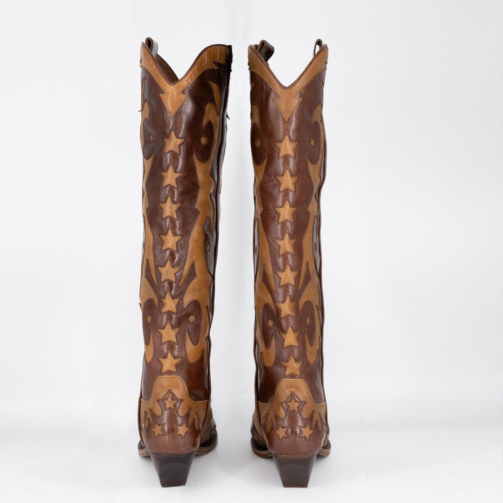 JEFFREY CAMPBELL STARWOOD BROWN TAN GARDENIA