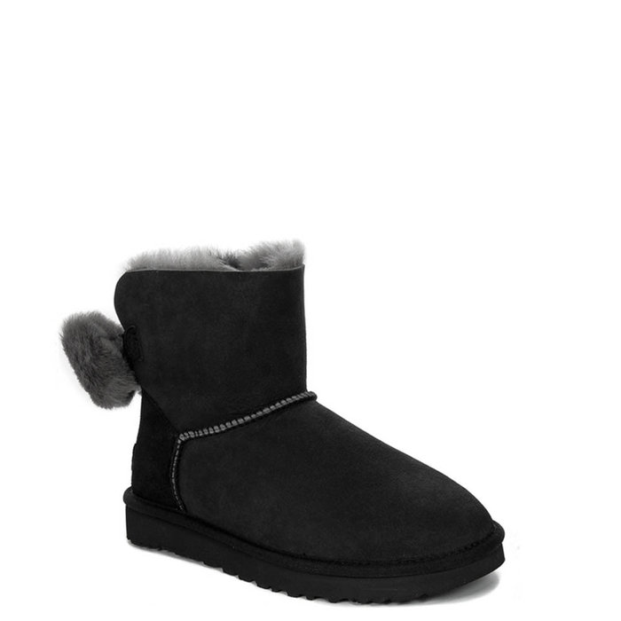 UGG // W MINI B. FUZZY BOW / BLK - ::