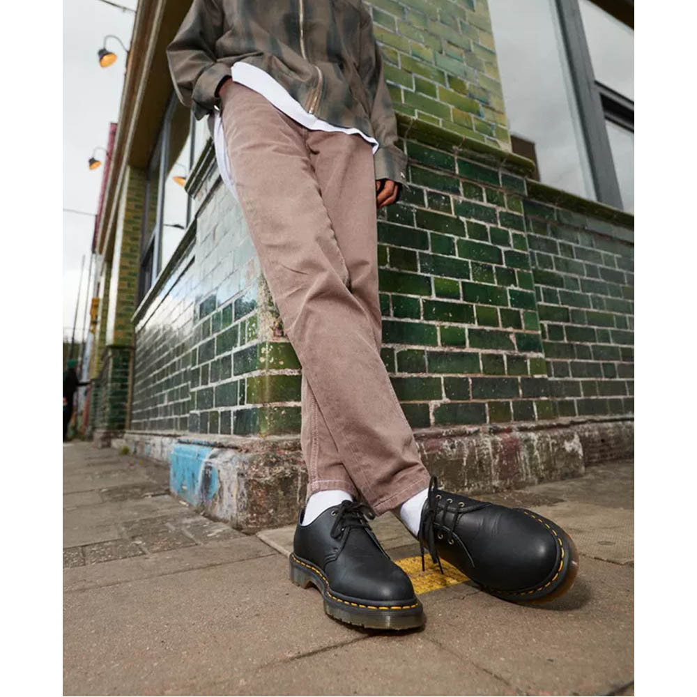 DR. MARTENS 1461 VEGAN BLACK GARDENIA