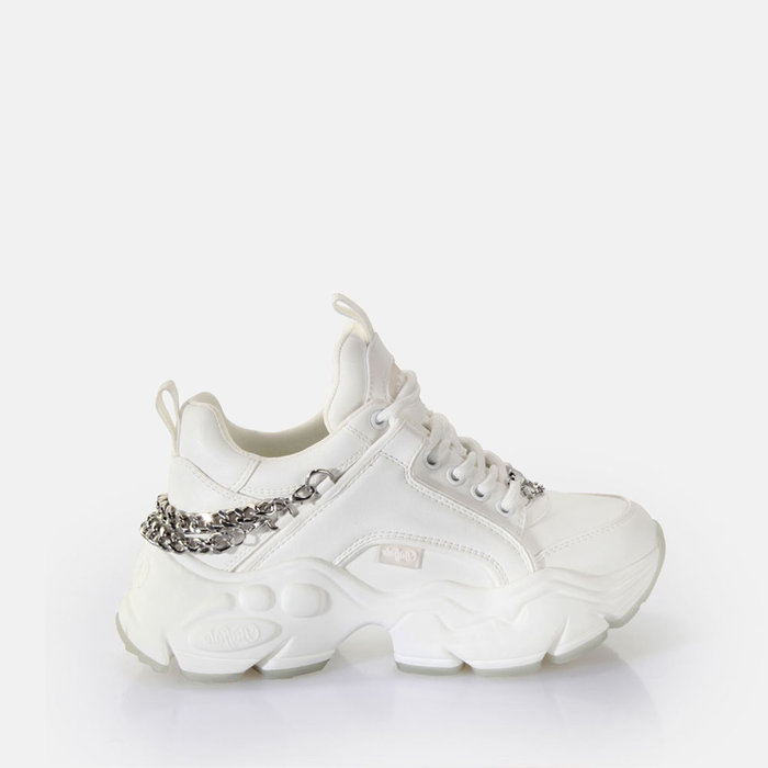 BUFFALO LONDON // BINARY CHAIN 3.0 / WHITE+SILVE - ::