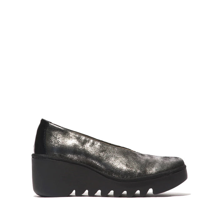 FLY LONDON // BESO / SILVER+BLACK - ::